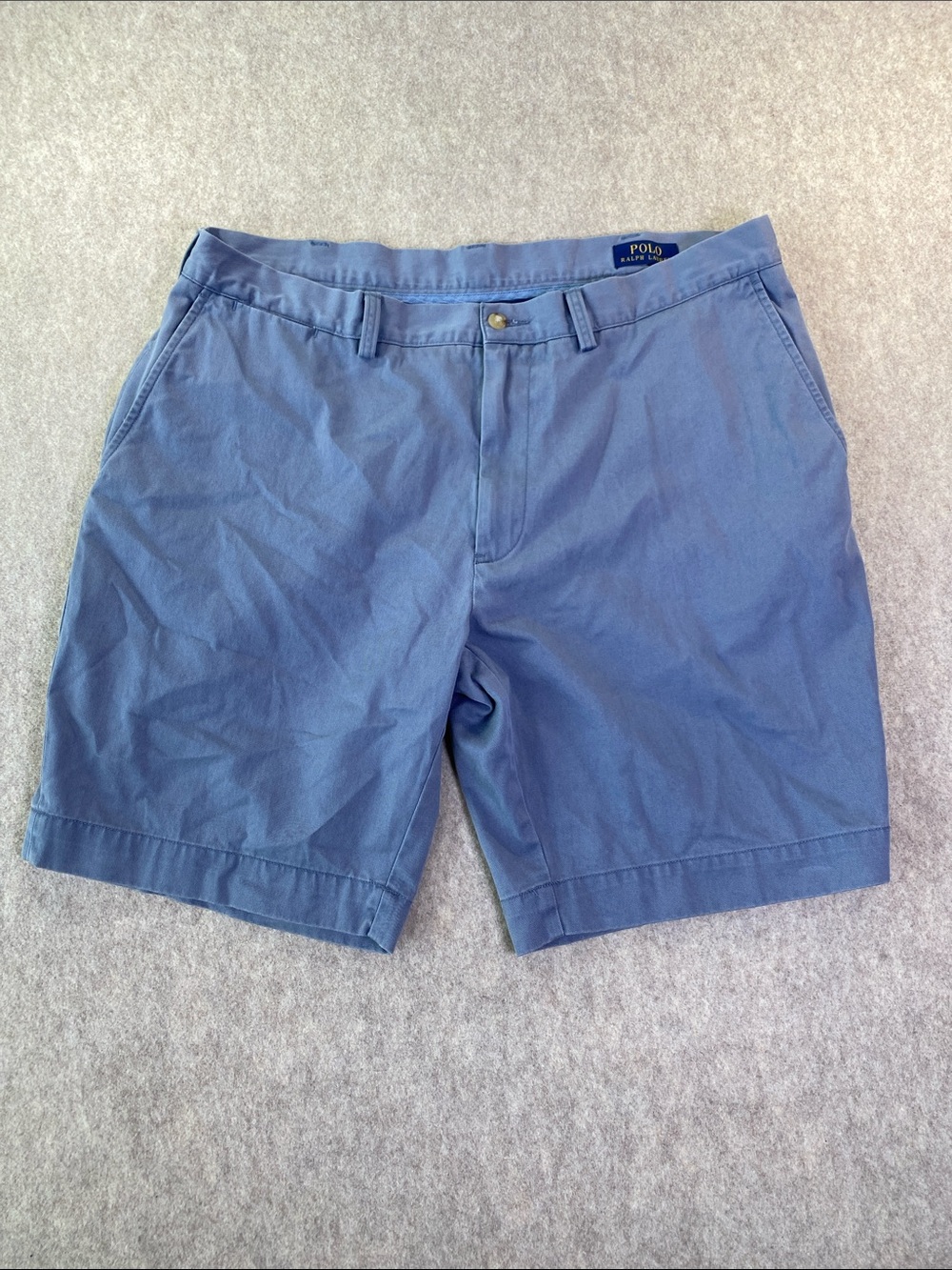 Polo Ralph‎ Lauren Classic Cotton Chino Shorts Blue Size 38